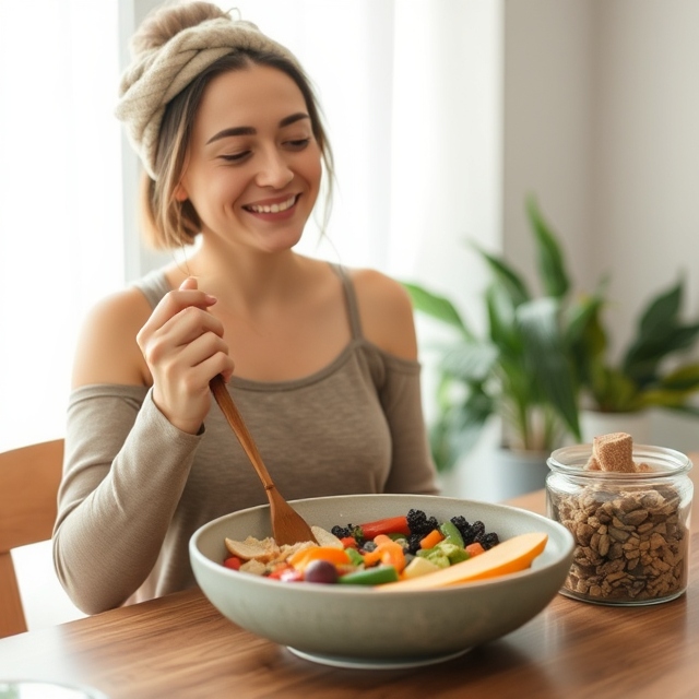 mindful eating tips - like smaller bowls can help tremendously