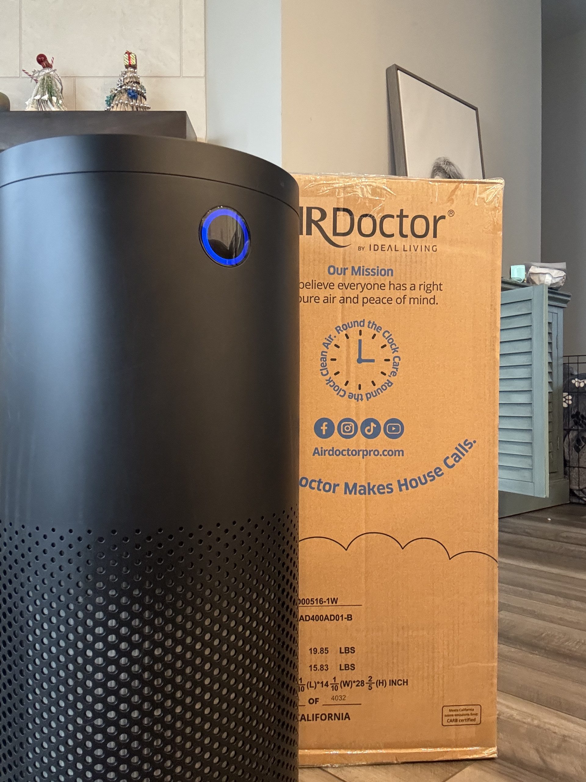 clean fresh home with AirDoctor 4000 air purifier