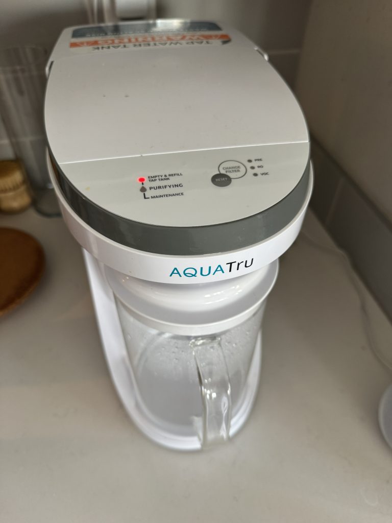 AquaTru Carafe reverse osmosis filter stages - Best countertop water filter