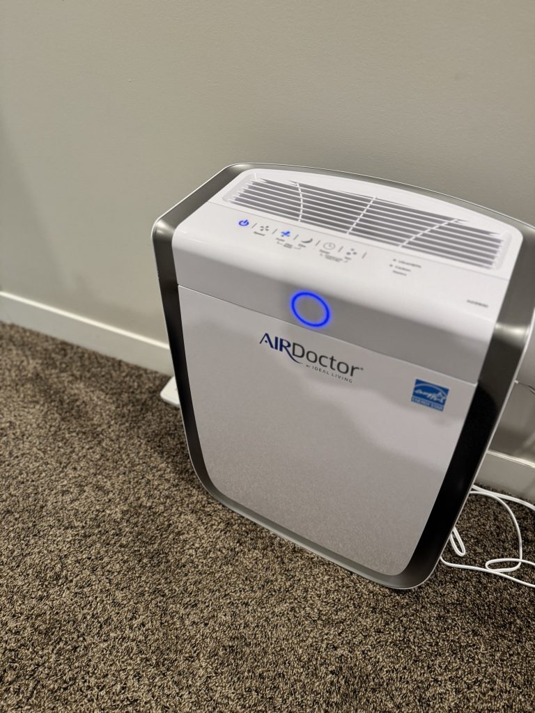AirDoctor 3500 three-stage filtration system including UltraHEPA and carbon filters