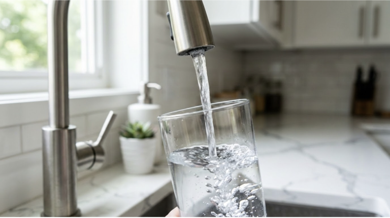 glass of tap water representing 2026 EPA PFAS drinking water rollback