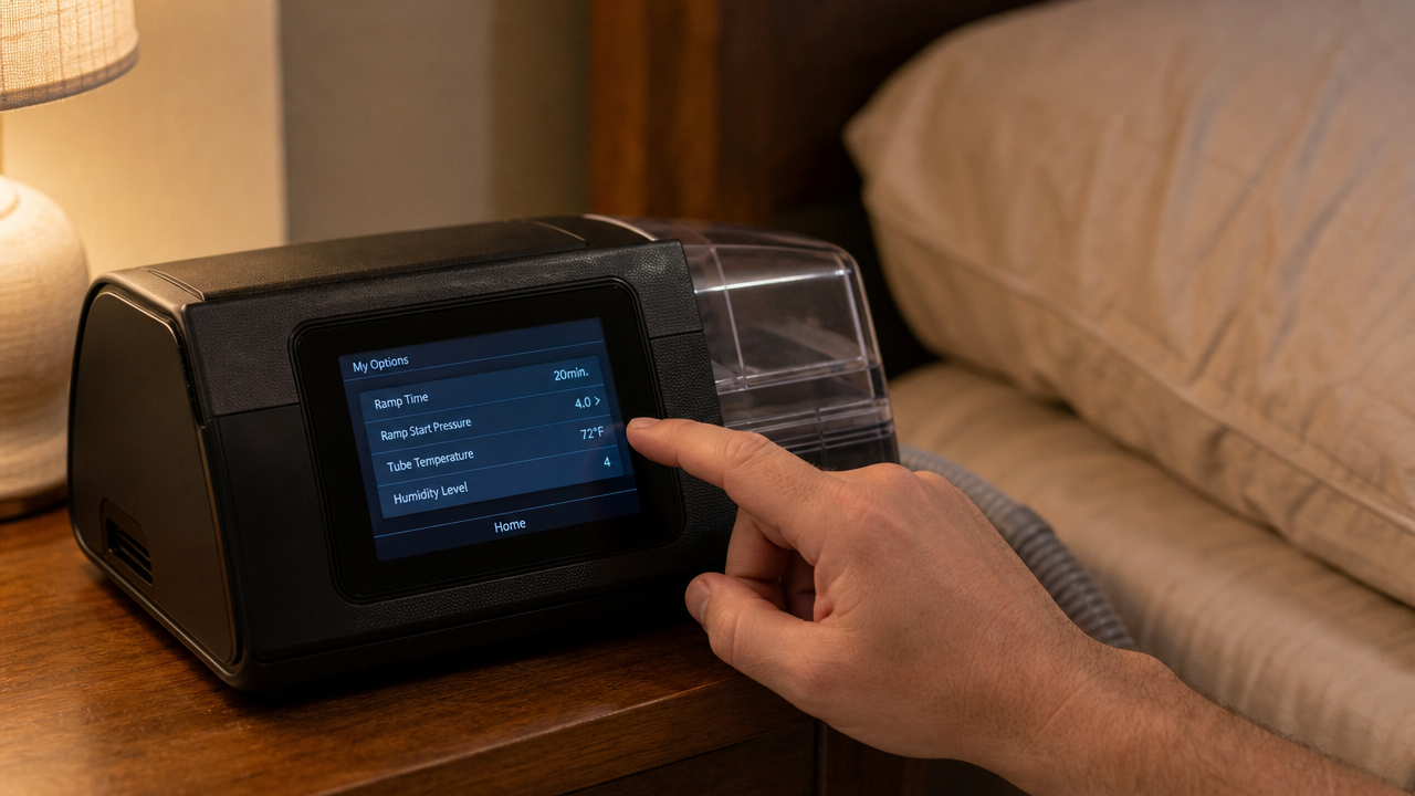 Checking a CPAP machine firmware version against the recall notice